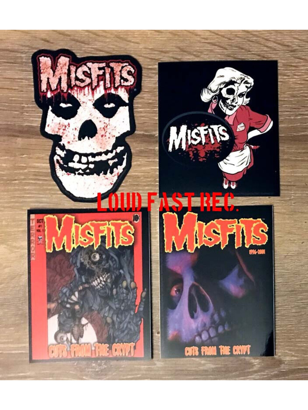 MISFITS CUTS FROM THE CRYPT STICKER SET DECAL LOT official licensed merchandise